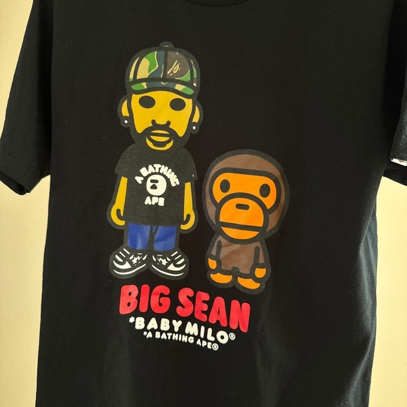 Bape Black Short Sleeve Tee with Graphic - Picture 3 of 8